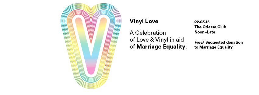 Vinyl Love in aid of Marriage Equality poster