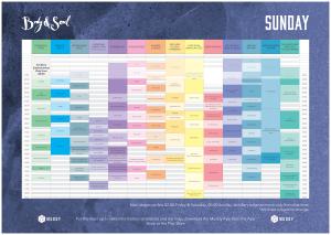 Body & Soul 2016 timetable