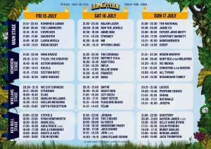 Longitude festival stage times