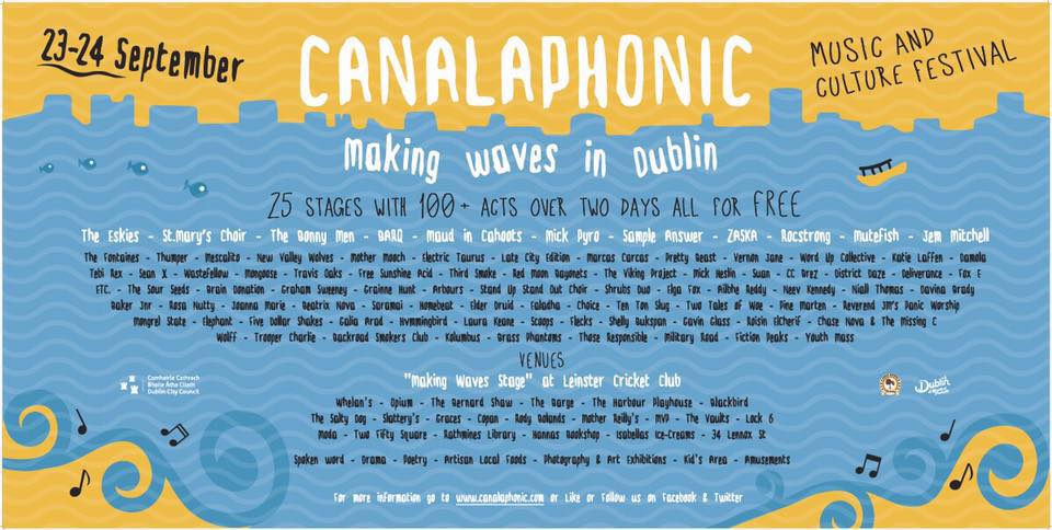 Canalaphonic 2016 | New acts added to line-up & venues&nbsp;announced
