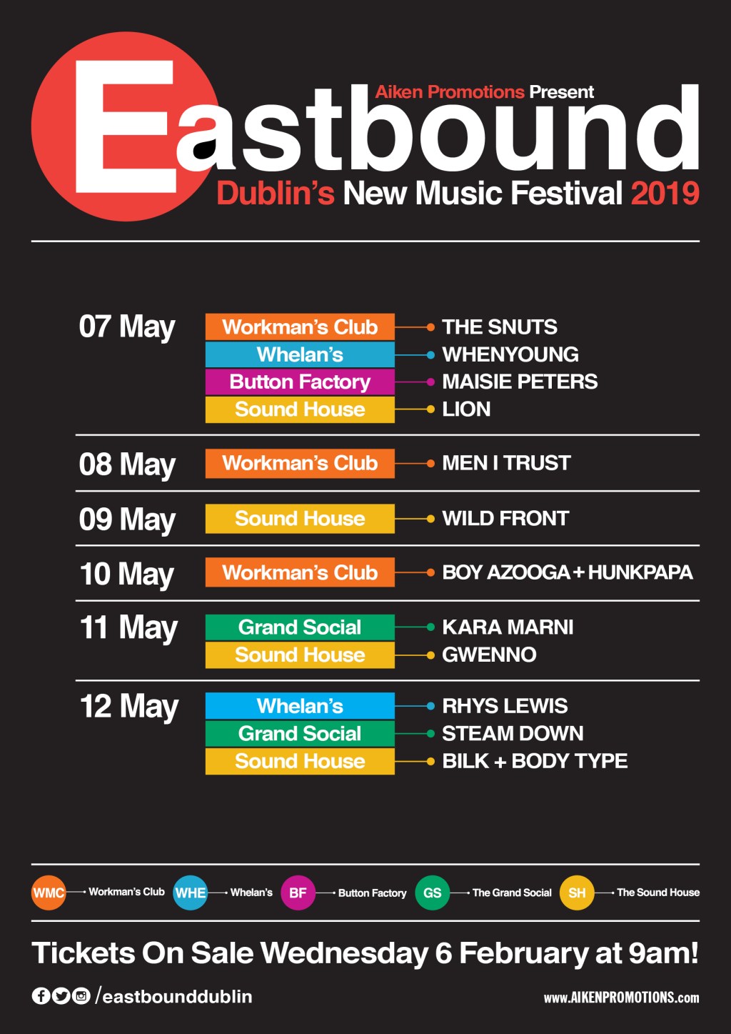 New Dublin music festival Eastbound 2019 announced including Gwenno, whenyoung, Maisie Peters &&nbsp;more