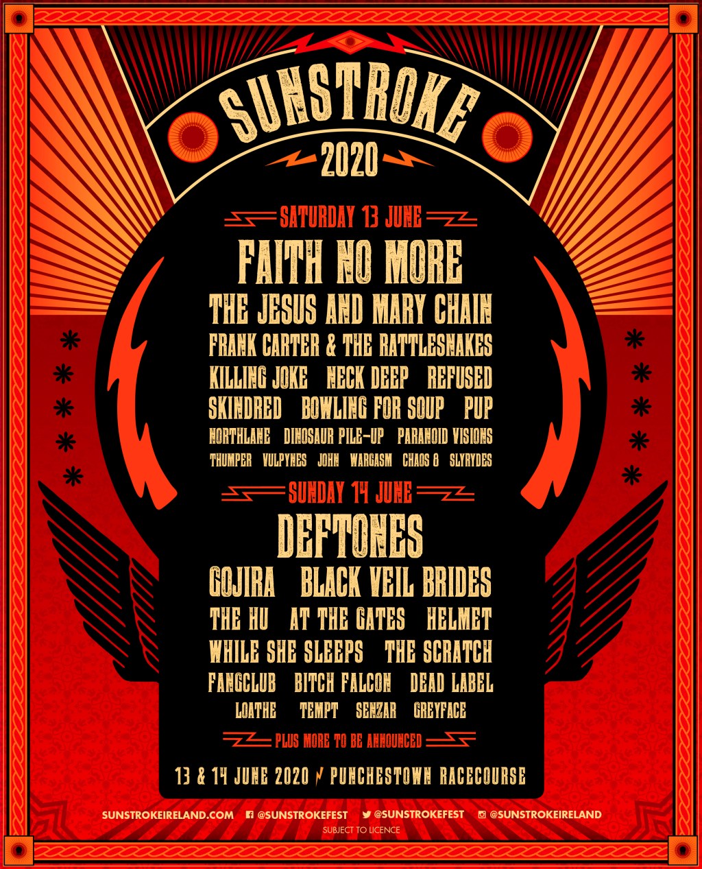 Sunstroke 2020 Daily Breakdown&nbsp;Announced