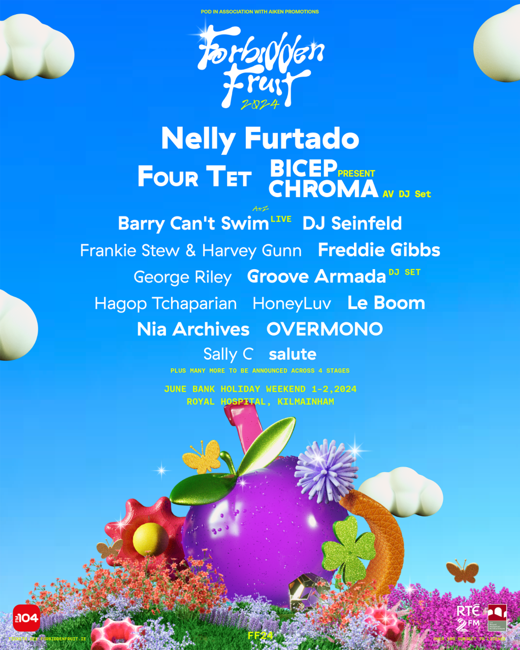 Forbidden Fruit 2024 line-up announcement including Nelly Furtado, Four Tet &&nbsp;more